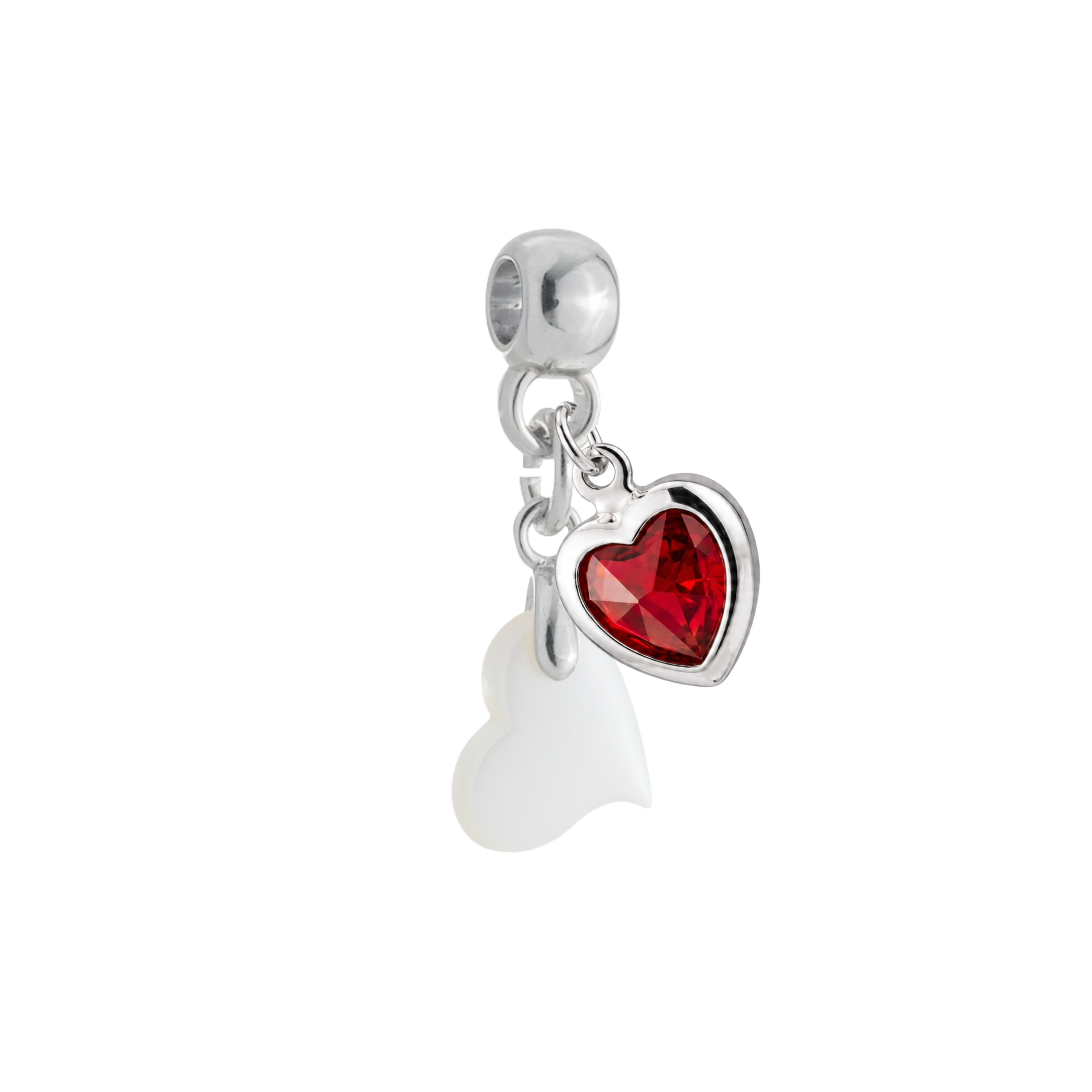 Mini Twisted Heart with Ruby Heart