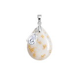 🎁 Chubby Mini Drop Gold Leaf with Zirconia Drop