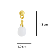 Diamond Drop with Ruby Heart