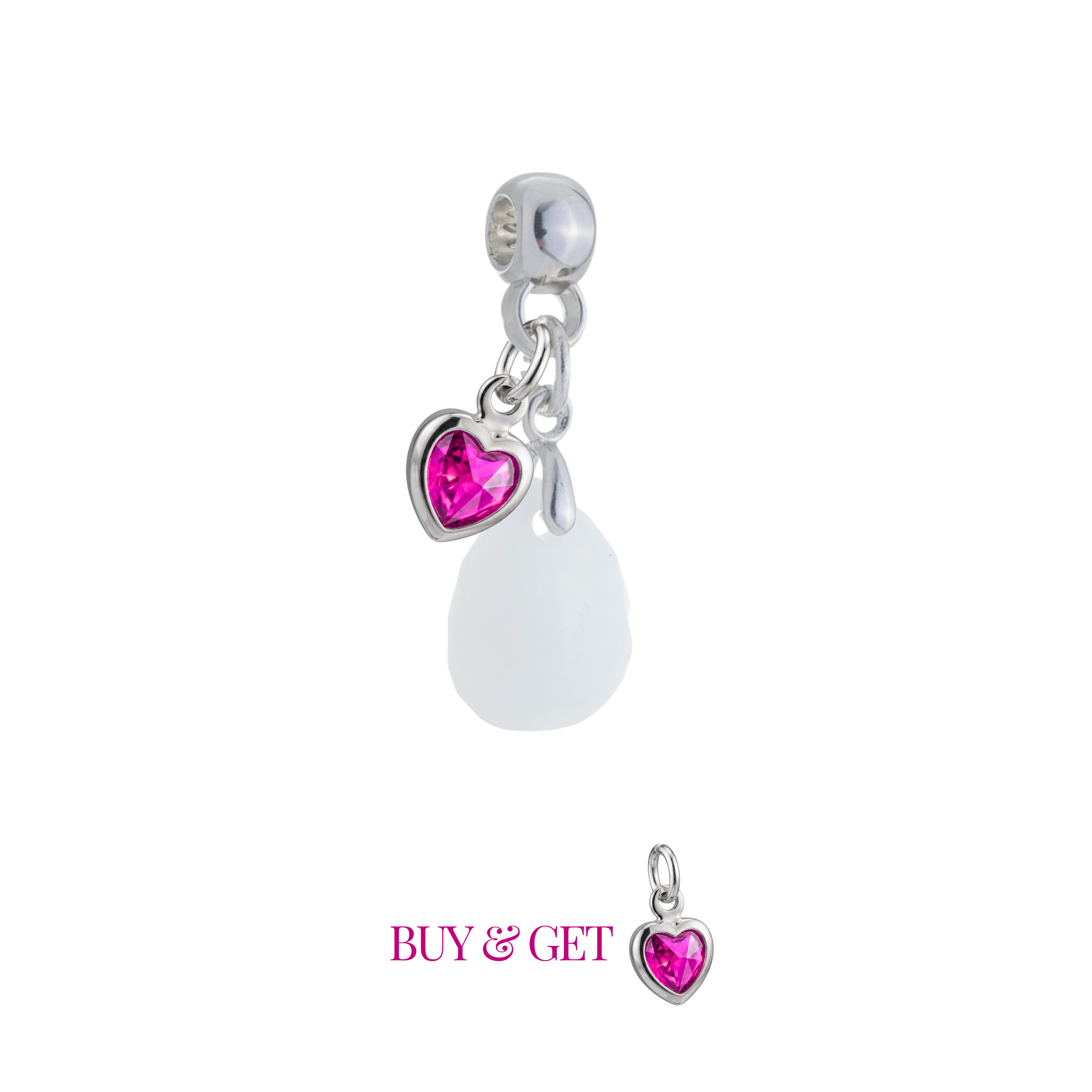 Mini Gota Lapidada con Corazón de Mamá