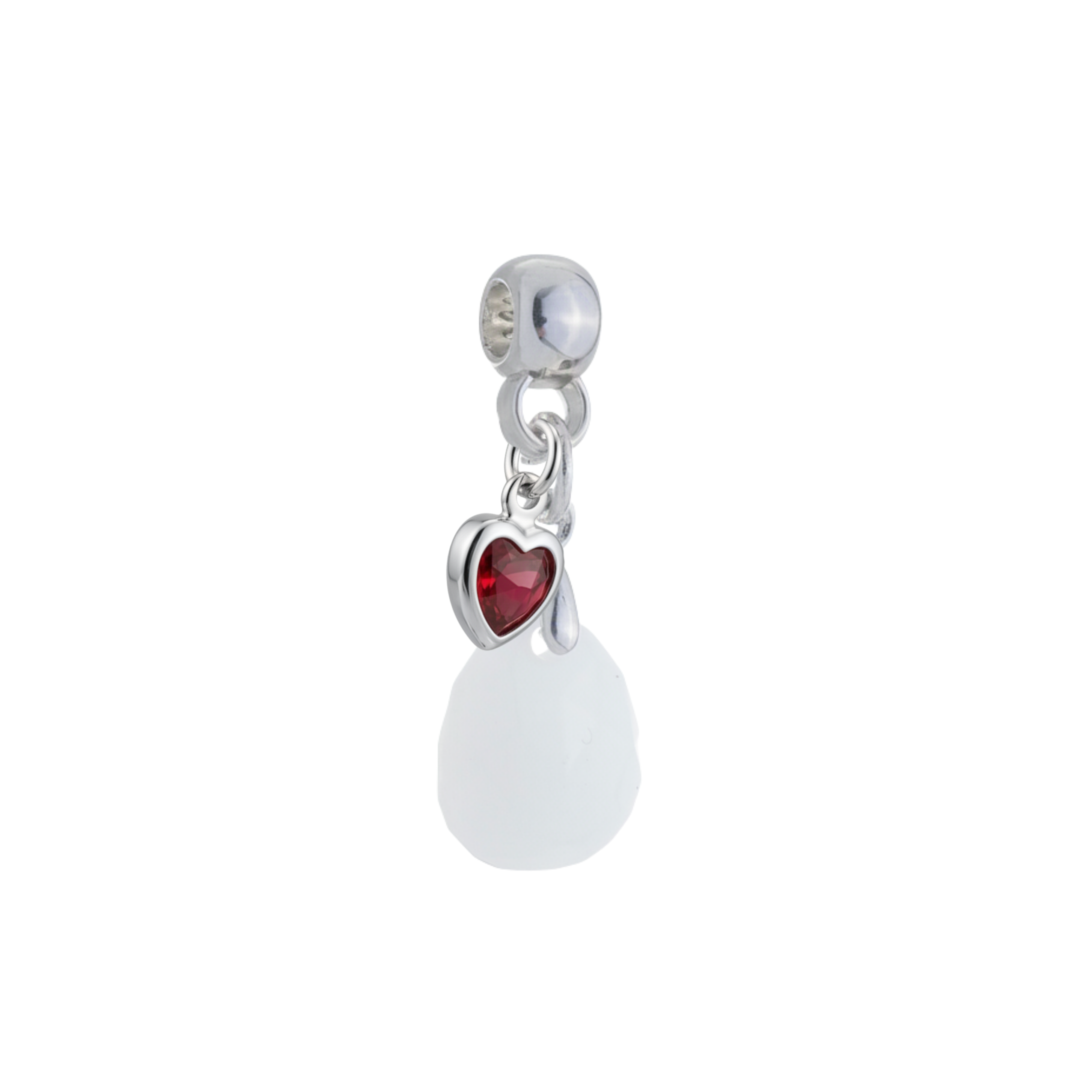 Mini Gota Lapidada con Corazón Rubí