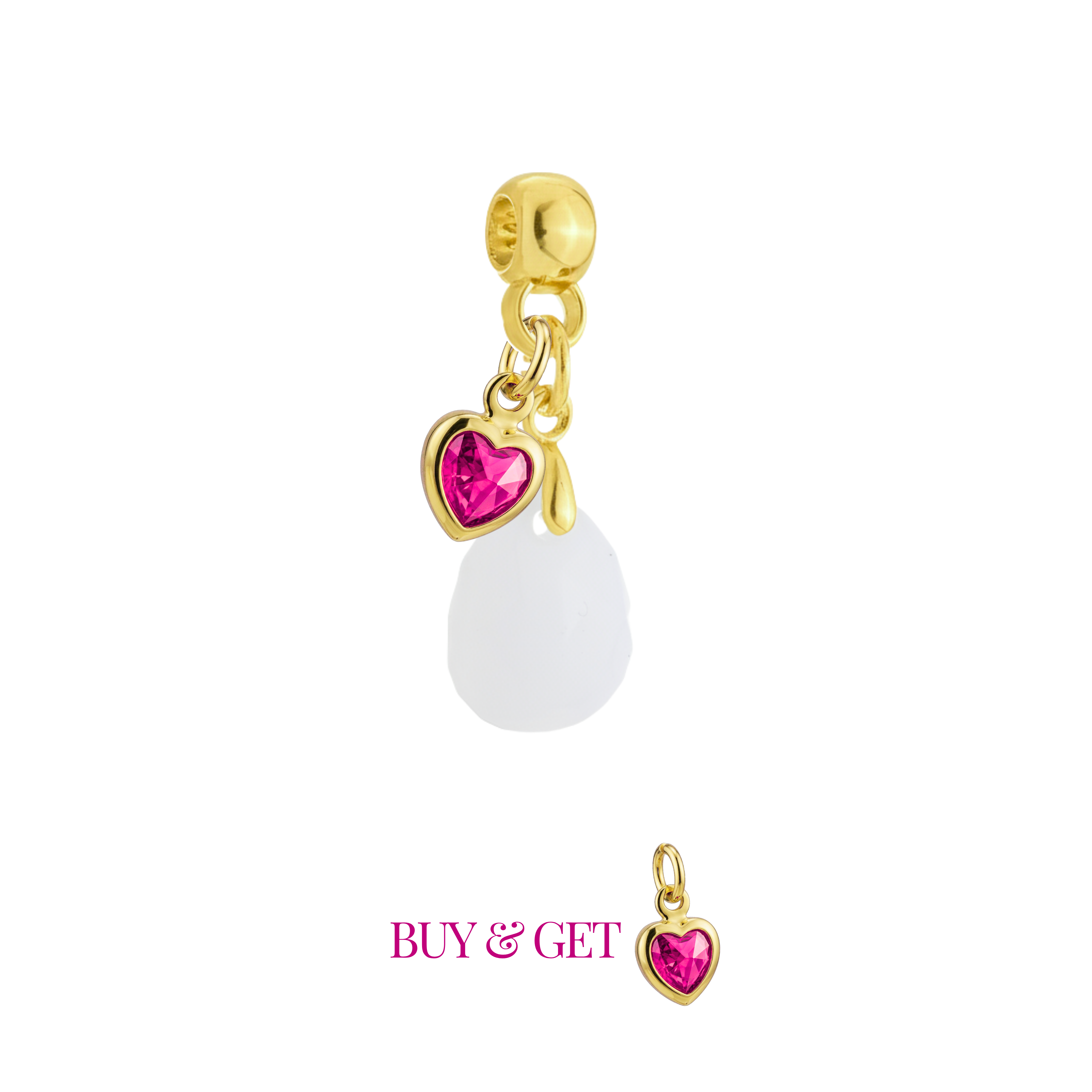 Mini Gota Lapidada con Corazón de Mamá