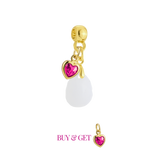 Mini Gota Lapidada con Corazón de Mamá