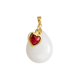 Chubby Mini Drop with Ruby Heart