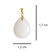 Chubby Mini Drop with Gold Leaf and Zirconia Drop