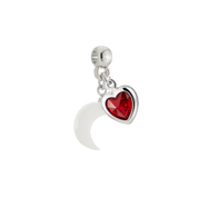 Mini Moon with Ruby Heart