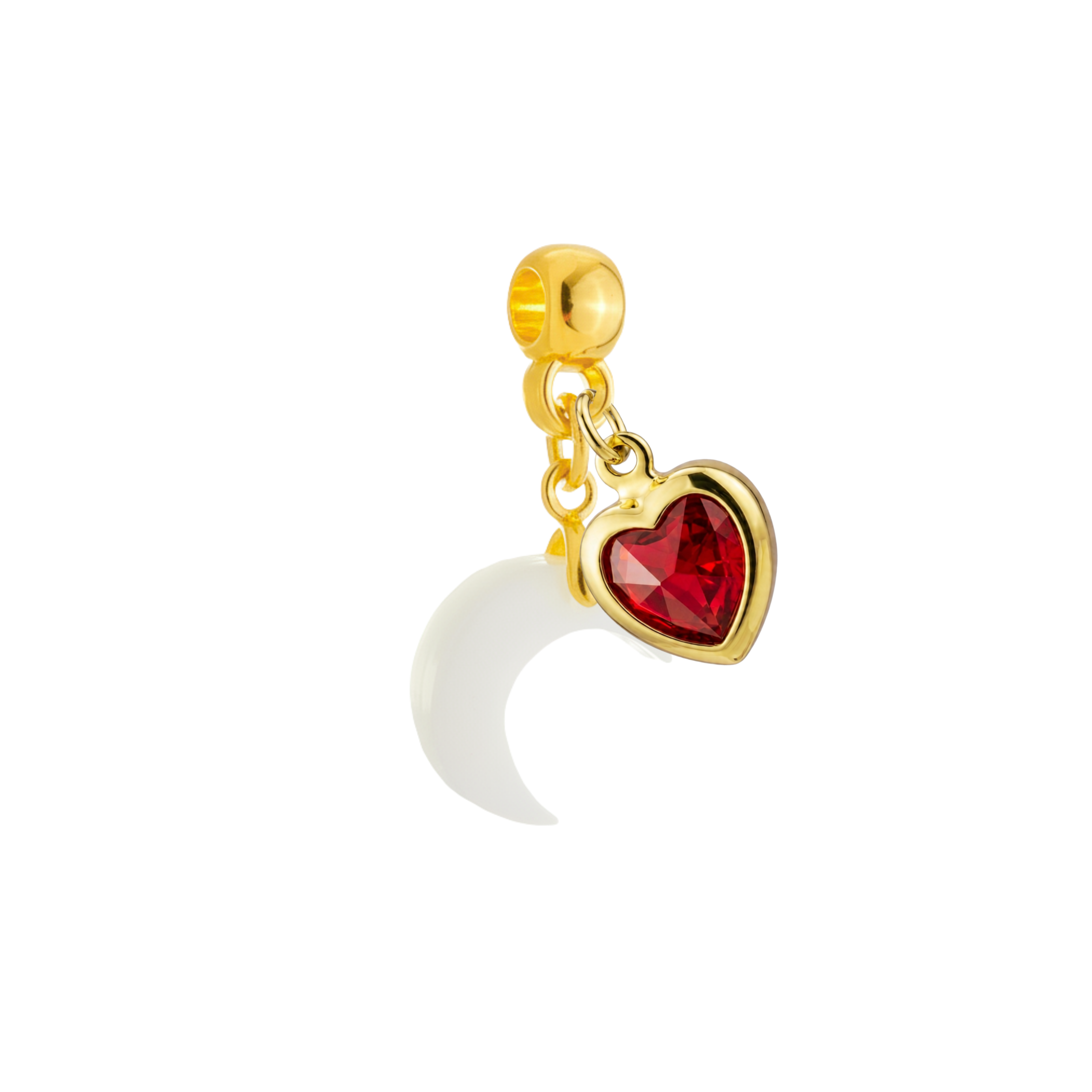Mini Moon with Ruby Heart