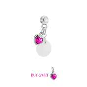Mini Circulo Texturizado con Corazón de Mamá