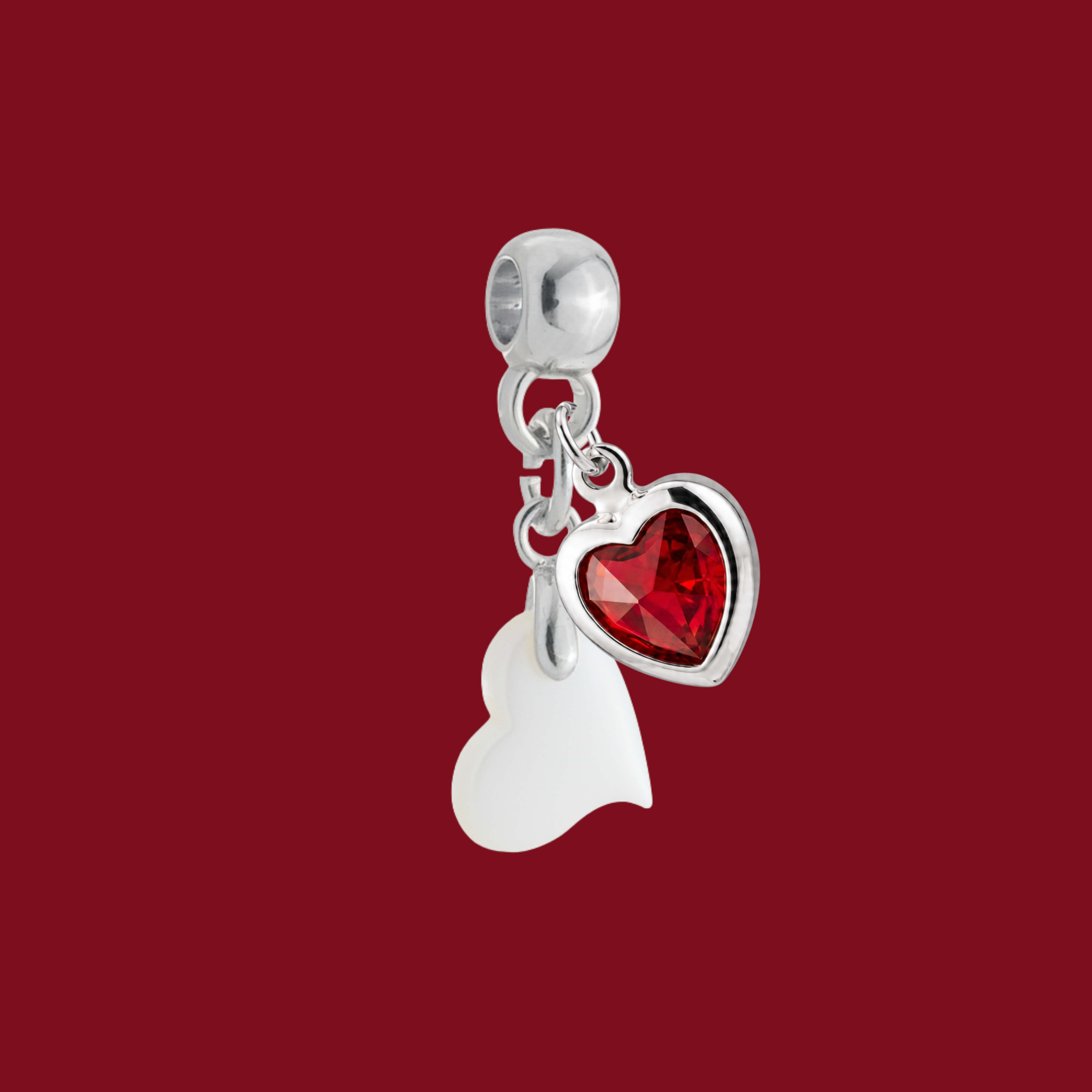 Additional Charm with Ruby Heart