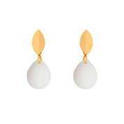 Arete gordito mini gota - joyería de leche materna