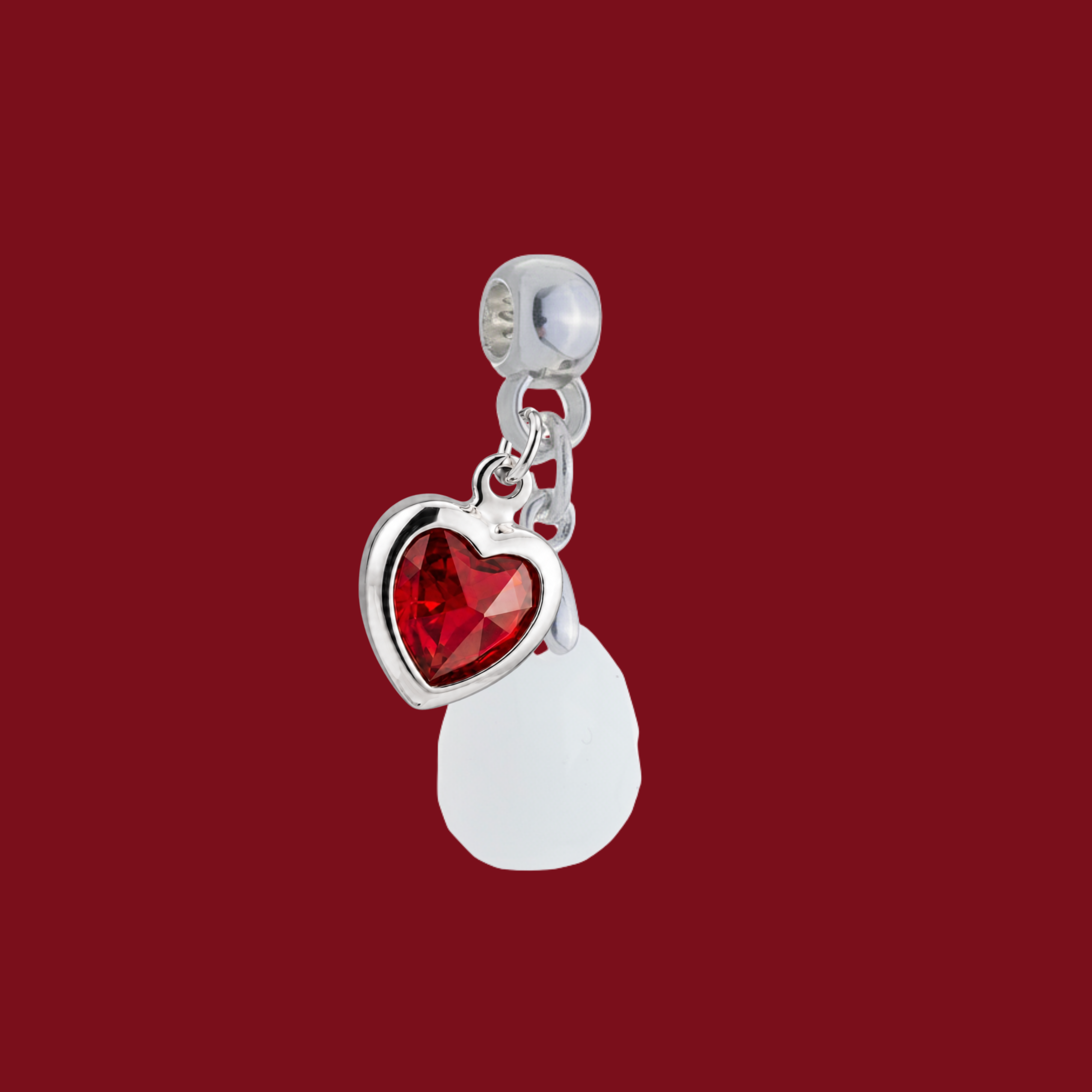 Additional Charm with Ruby Heart