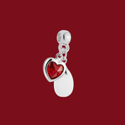 Additional Charm with Ruby Heart