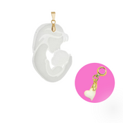 Breast Milk Jewelry Pendant - 2 Jewels in 1 Kit