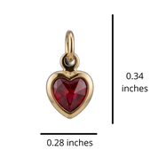 Corazón con Corazón Rubí