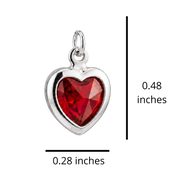 Corazón con Corazón Rubí