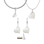 Twisted Heart with Zirconia Drop