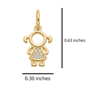 Boy/Girl Pendant in Gold Plated