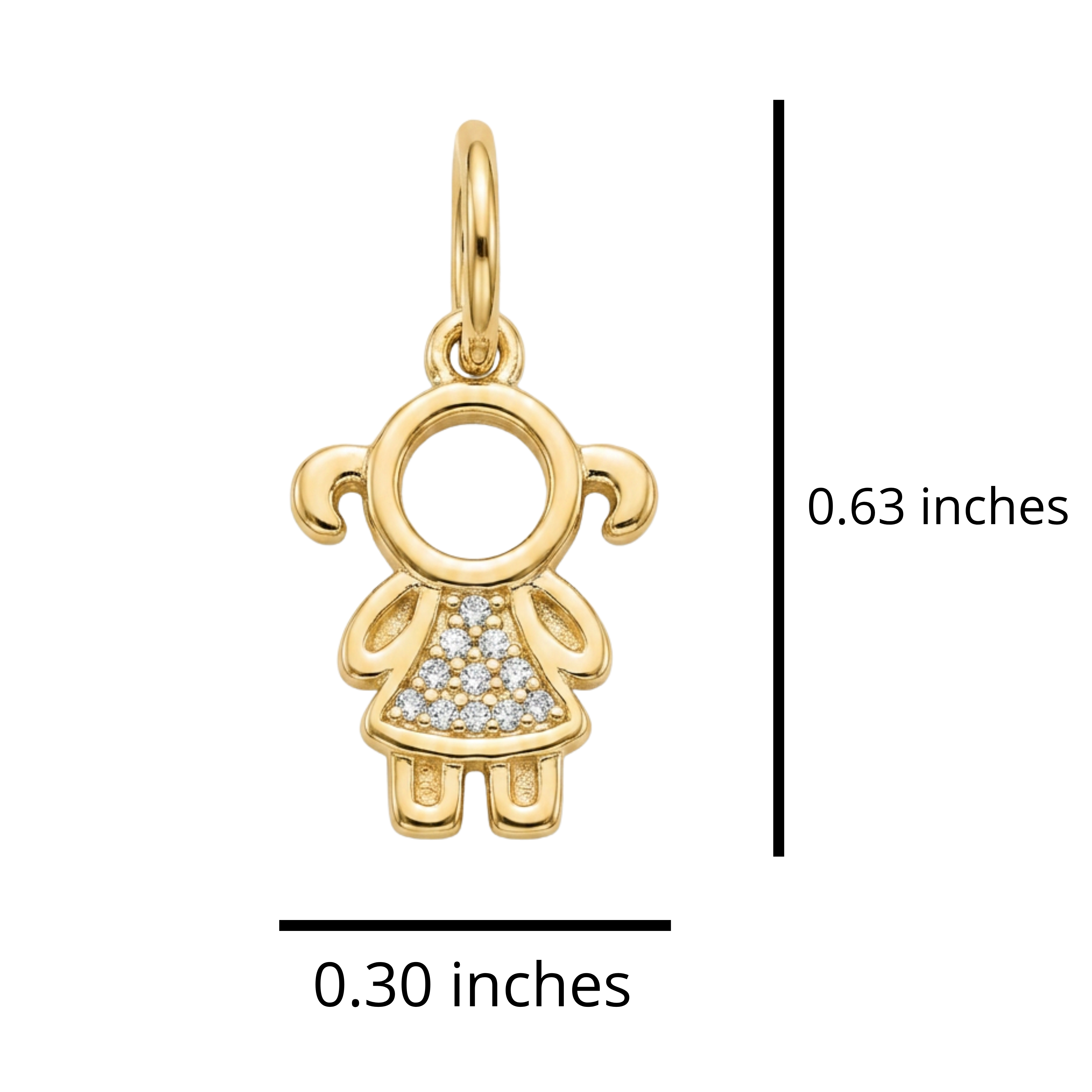 Boy/Girl Pendant in Gold Plated