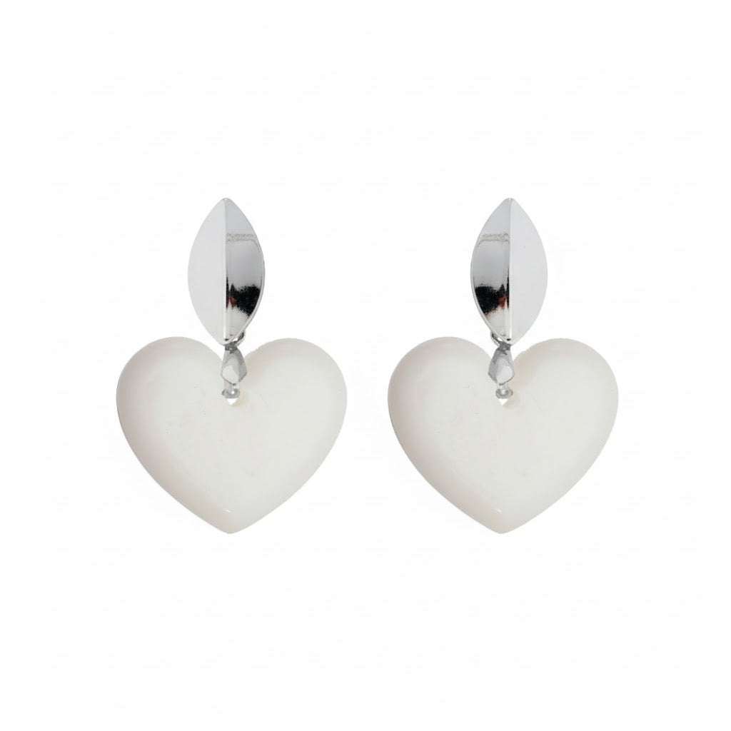 Chubby Heart Earring - Breast Milk Jewelry